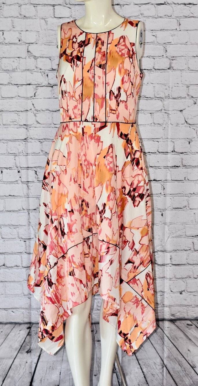 Donna Karen New York Designer Fit & Flare Handkerchief Dress Size Small NEW!!!